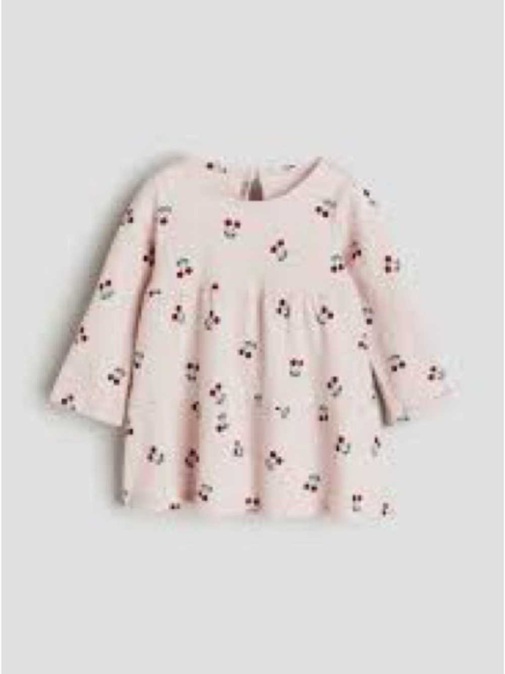 H&M Kids Toddler Cherry Pattern Dress Pink Red Summer Vacation 2T
